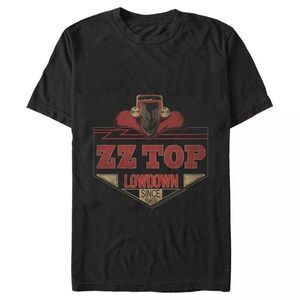 ZZ Top Unisex Adult Lowdown Cotton T-Shirt / Black
